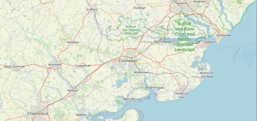 Map of the Colchester area we cover
